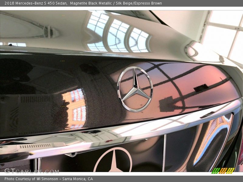 Magnetite Black Metallic / Silk Beige/Espresso Brown 2018 Mercedes-Benz S 450 Sedan