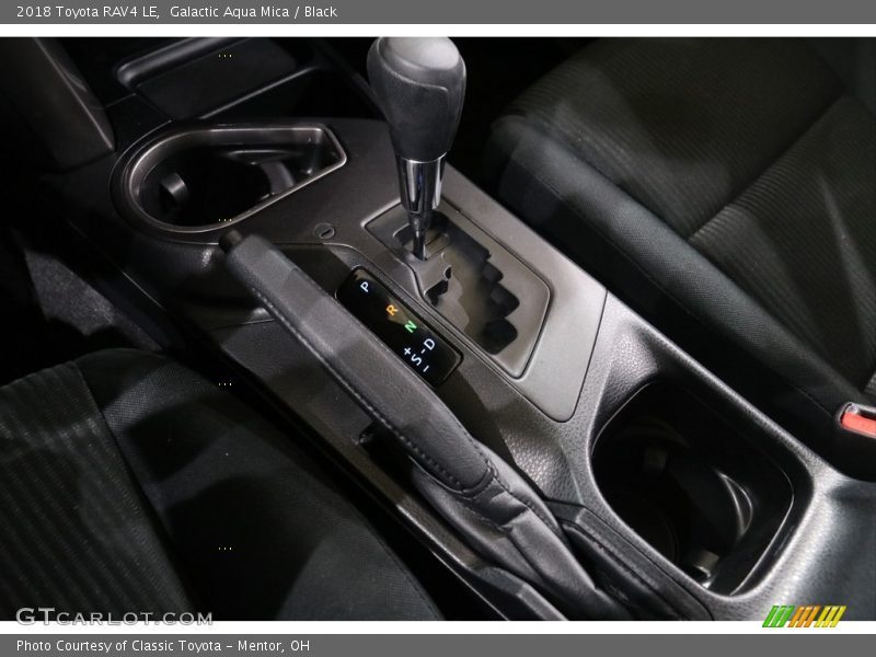 Galactic Aqua Mica / Black 2018 Toyota RAV4 LE