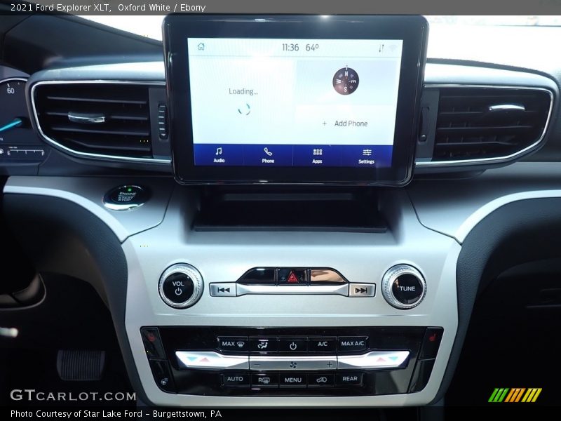 Oxford White / Ebony 2021 Ford Explorer XLT