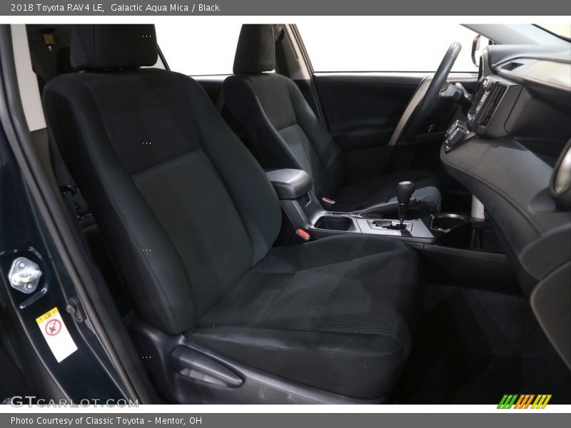 Galactic Aqua Mica / Black 2018 Toyota RAV4 LE