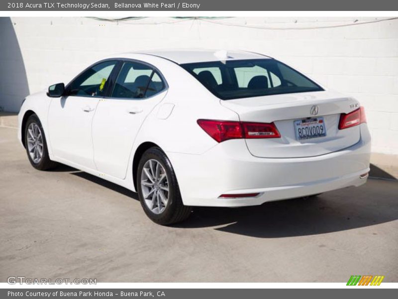 Bellanova White Pearl / Ebony 2018 Acura TLX Technology Sedan