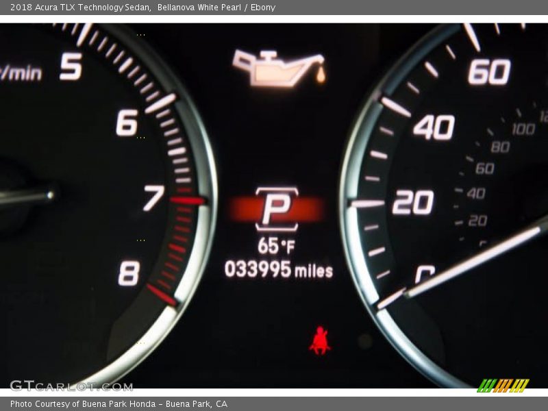 Bellanova White Pearl / Ebony 2018 Acura TLX Technology Sedan