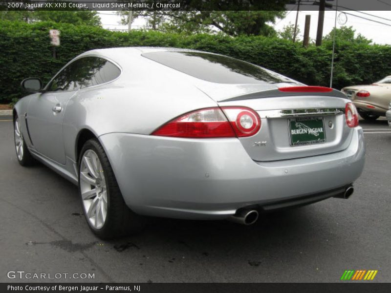 Liquid Silver Metallic / Charcoal 2007 Jaguar XK XK8 Coupe