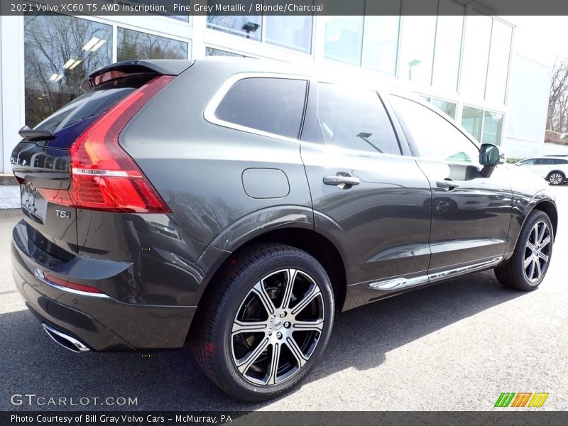 Pine Grey Metallic / Blonde/Charcoal 2021 Volvo XC60 T5 AWD Inscription
