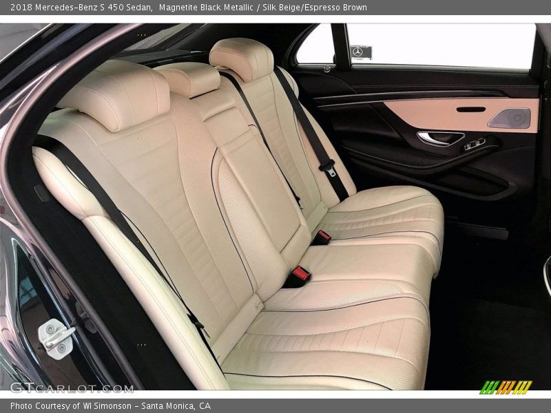 Magnetite Black Metallic / Silk Beige/Espresso Brown 2018 Mercedes-Benz S 450 Sedan