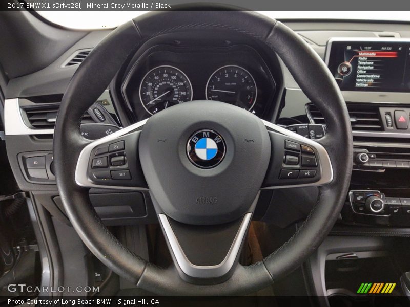 Mineral Grey Metallic / Black 2017 BMW X1 sDrive28i