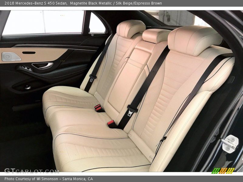 Magnetite Black Metallic / Silk Beige/Espresso Brown 2018 Mercedes-Benz S 450 Sedan