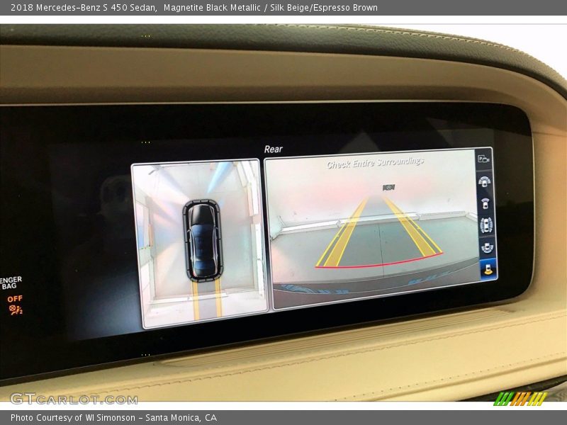 Magnetite Black Metallic / Silk Beige/Espresso Brown 2018 Mercedes-Benz S 450 Sedan