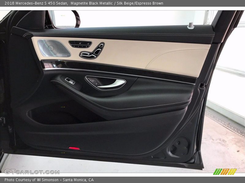 Magnetite Black Metallic / Silk Beige/Espresso Brown 2018 Mercedes-Benz S 450 Sedan