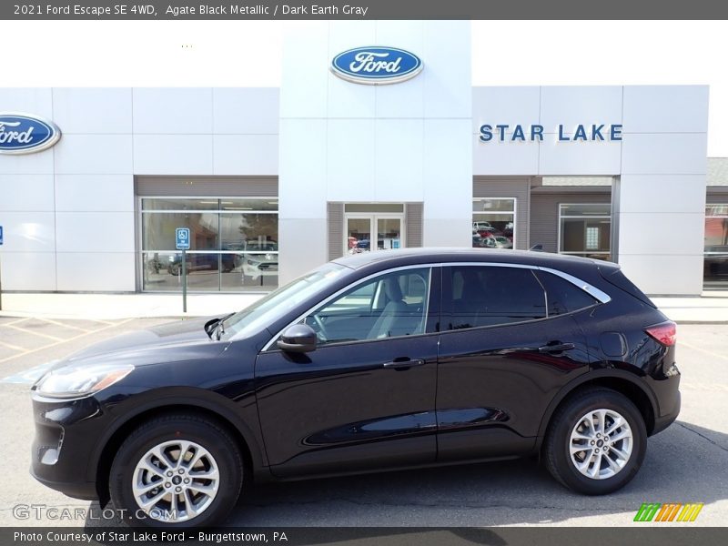 Agate Black Metallic / Dark Earth Gray 2021 Ford Escape SE 4WD