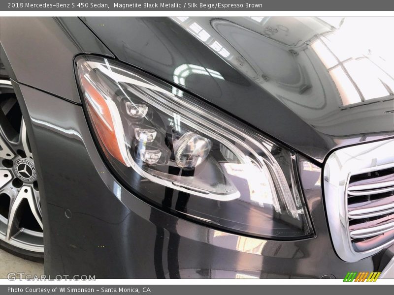 Magnetite Black Metallic / Silk Beige/Espresso Brown 2018 Mercedes-Benz S 450 Sedan