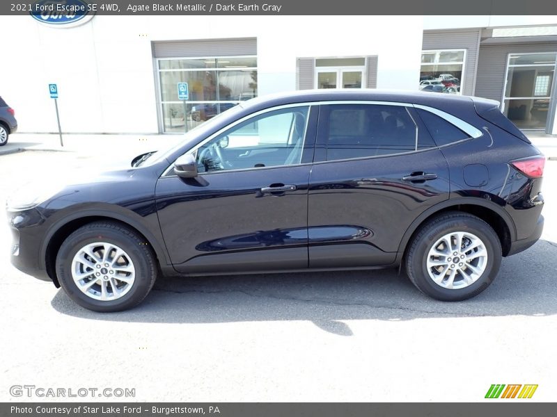 Agate Black Metallic / Dark Earth Gray 2021 Ford Escape SE 4WD