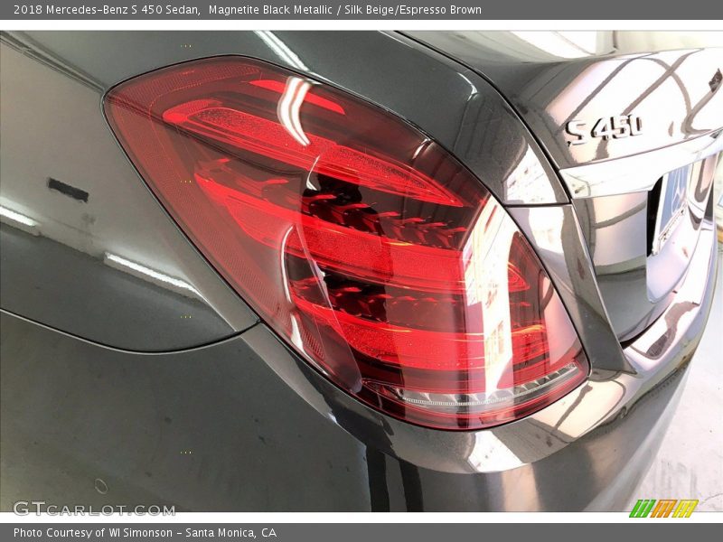 Magnetite Black Metallic / Silk Beige/Espresso Brown 2018 Mercedes-Benz S 450 Sedan