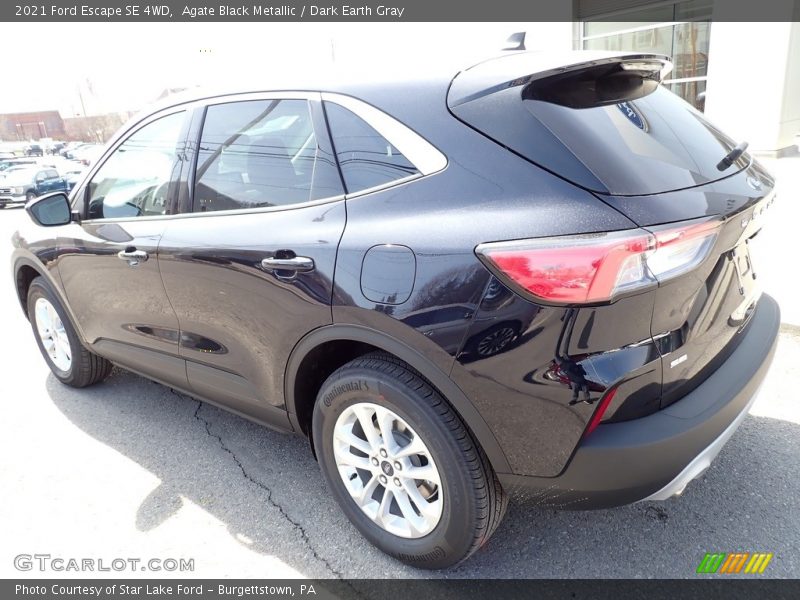 Agate Black Metallic / Dark Earth Gray 2021 Ford Escape SE 4WD
