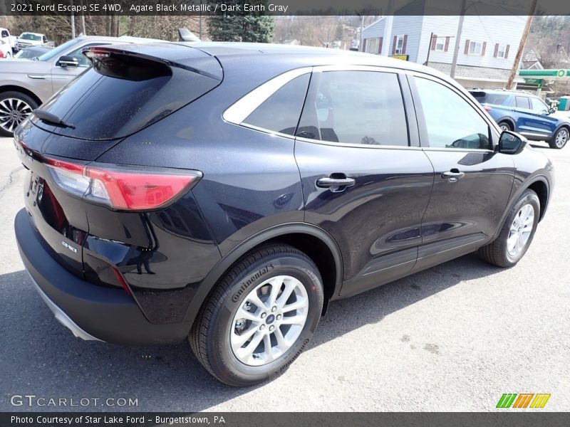Agate Black Metallic / Dark Earth Gray 2021 Ford Escape SE 4WD