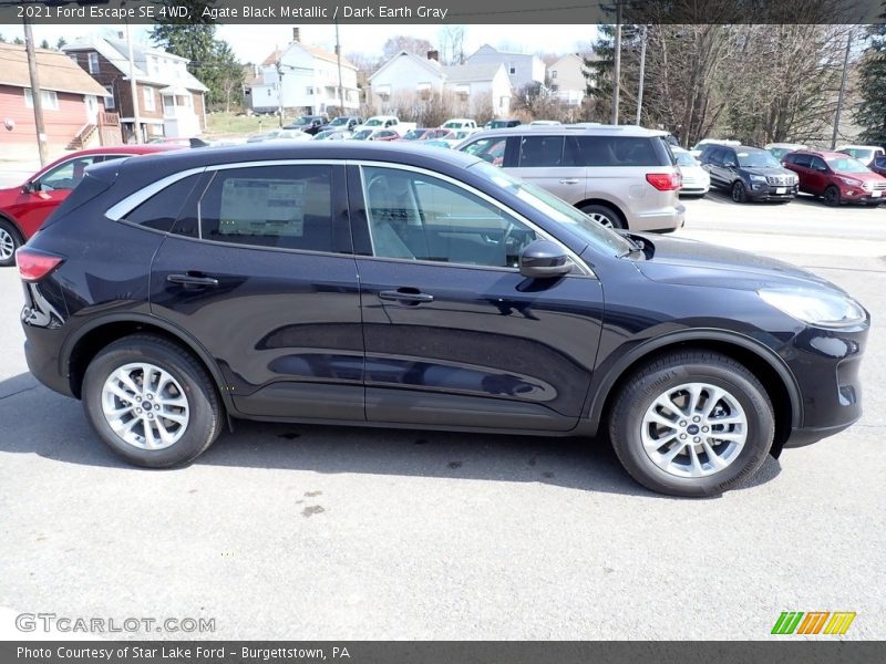 Agate Black Metallic / Dark Earth Gray 2021 Ford Escape SE 4WD