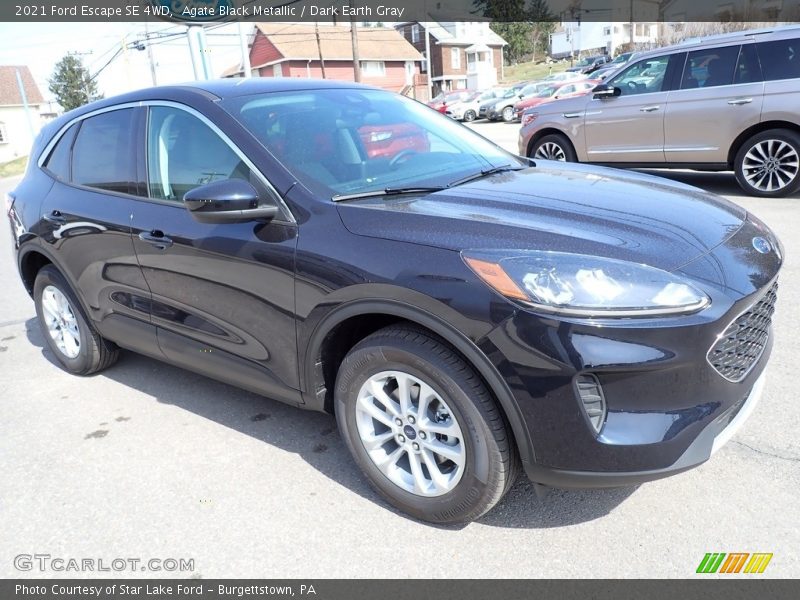 Agate Black Metallic / Dark Earth Gray 2021 Ford Escape SE 4WD