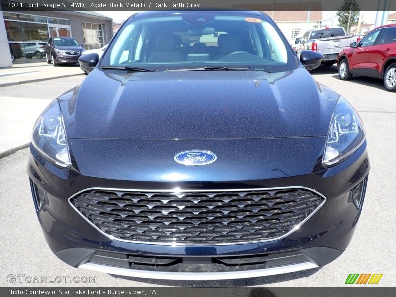 Agate Black Metallic / Dark Earth Gray 2021 Ford Escape SE 4WD