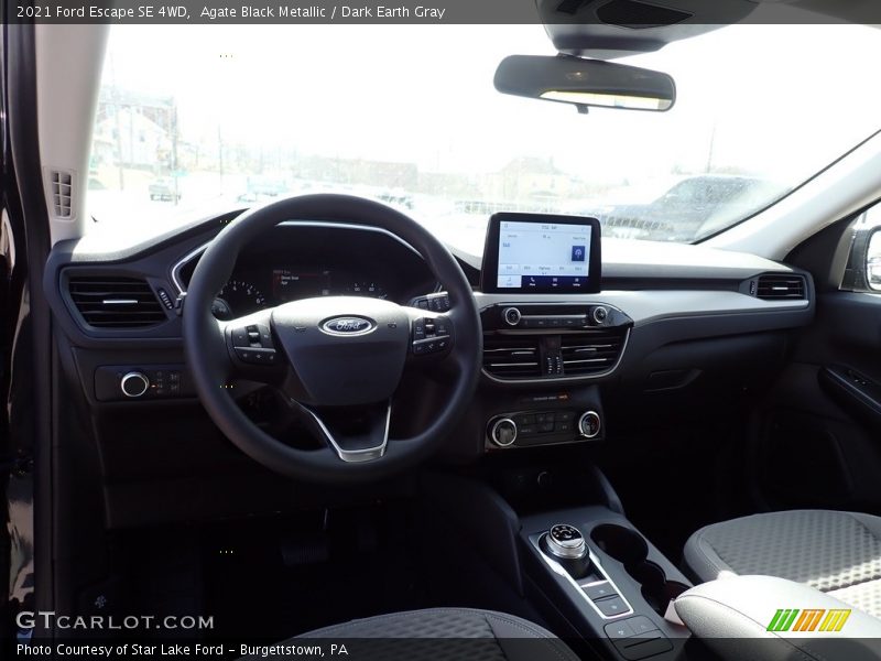 Agate Black Metallic / Dark Earth Gray 2021 Ford Escape SE 4WD