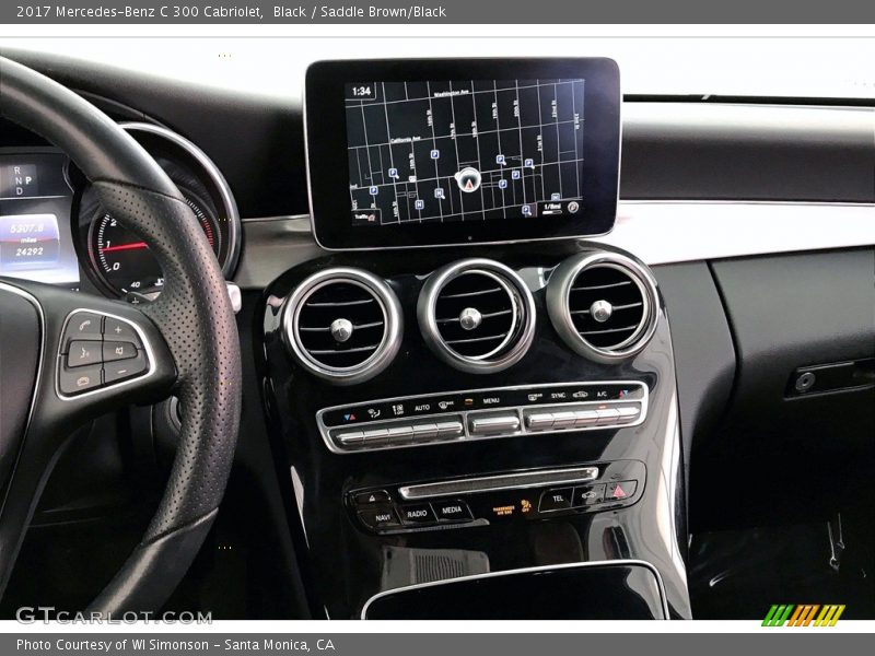 Black / Saddle Brown/Black 2017 Mercedes-Benz C 300 Cabriolet