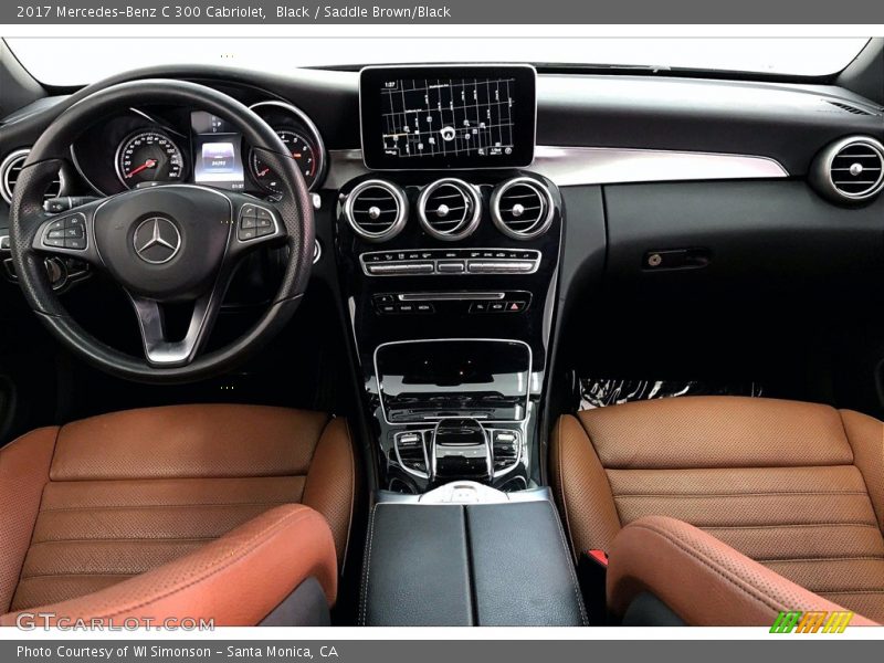 Black / Saddle Brown/Black 2017 Mercedes-Benz C 300 Cabriolet