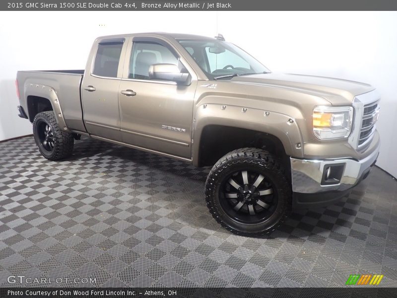 Bronze Alloy Metallic / Jet Black 2015 GMC Sierra 1500 SLE Double Cab 4x4