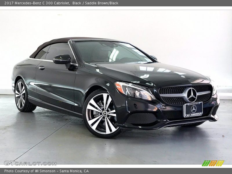 Black / Saddle Brown/Black 2017 Mercedes-Benz C 300 Cabriolet