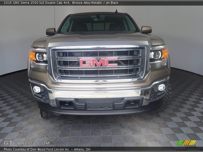 Bronze Alloy Metallic / Jet Black 2015 GMC Sierra 1500 SLE Double Cab 4x4