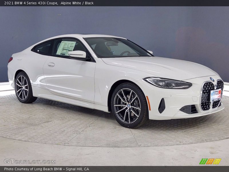 Alpine White / Black 2021 BMW 4 Series 430i Coupe