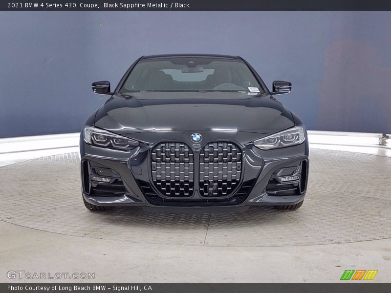 Black Sapphire Metallic / Black 2021 BMW 4 Series 430i Coupe