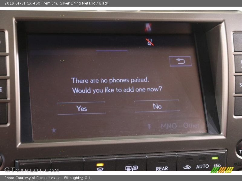 Silver Lining Metallic / Black 2019 Lexus GX 460 Premium