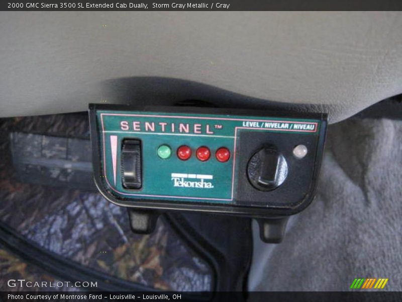 Storm Gray Metallic / Gray 2000 GMC Sierra 3500 SL Extended Cab Dually