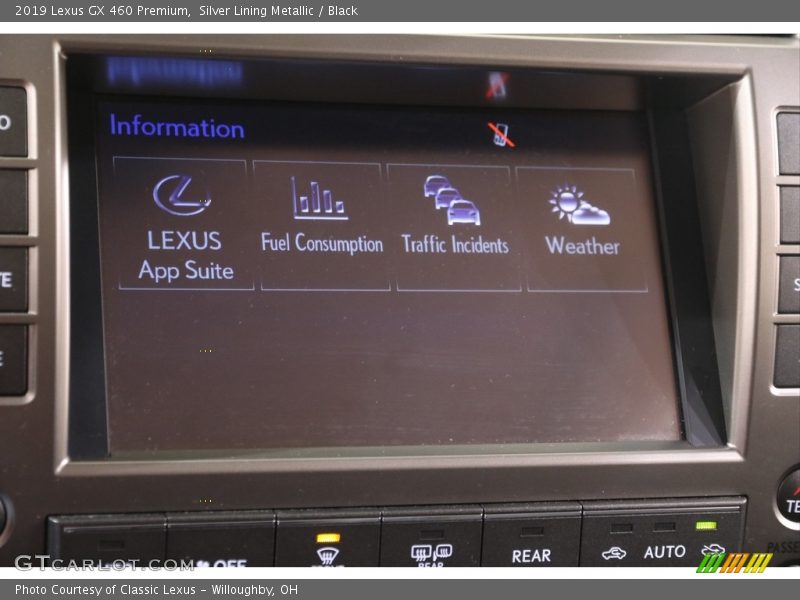 Silver Lining Metallic / Black 2019 Lexus GX 460 Premium