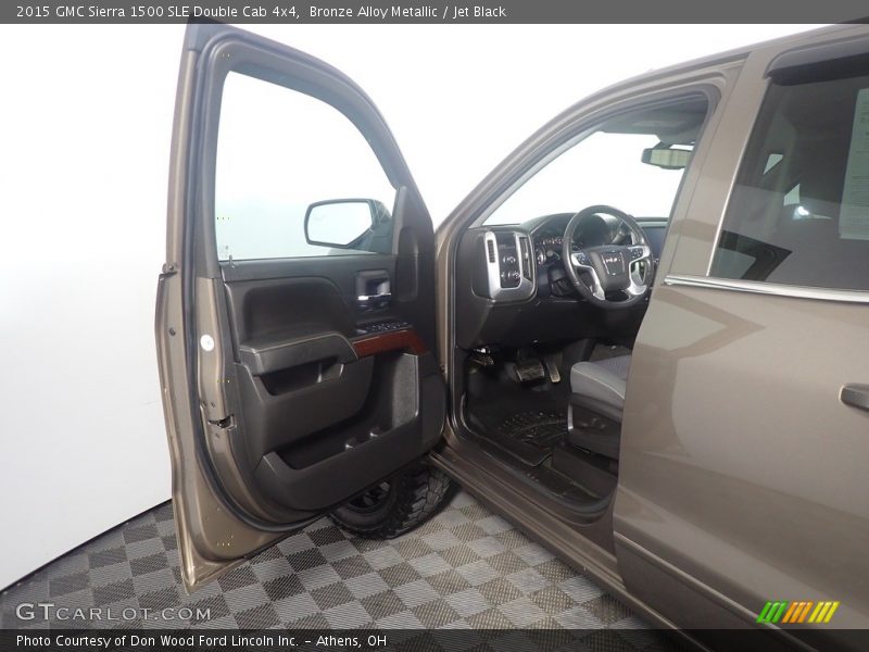 Bronze Alloy Metallic / Jet Black 2015 GMC Sierra 1500 SLE Double Cab 4x4