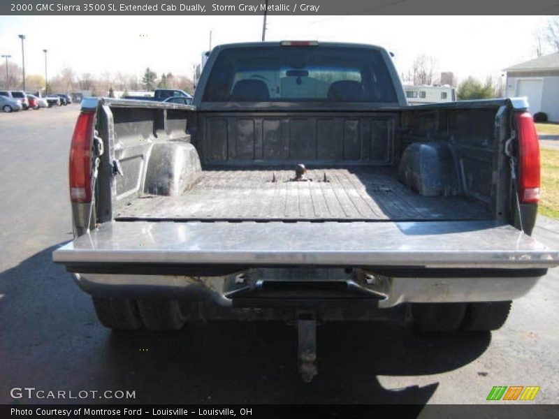 Storm Gray Metallic / Gray 2000 GMC Sierra 3500 SL Extended Cab Dually