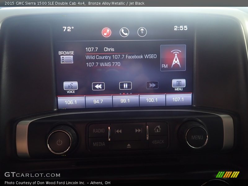 Bronze Alloy Metallic / Jet Black 2015 GMC Sierra 1500 SLE Double Cab 4x4