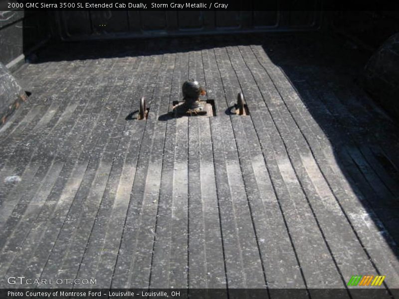 Storm Gray Metallic / Gray 2000 GMC Sierra 3500 SL Extended Cab Dually