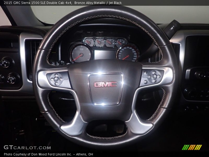 Bronze Alloy Metallic / Jet Black 2015 GMC Sierra 1500 SLE Double Cab 4x4