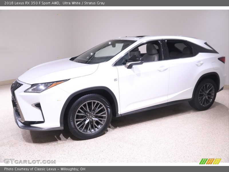 Ultra White / Stratus Gray 2018 Lexus RX 350 F Sport AWD