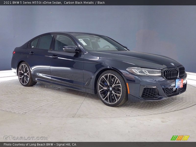 Carbon Black Metallic / Black 2021 BMW 5 Series M550i xDrive Sedan