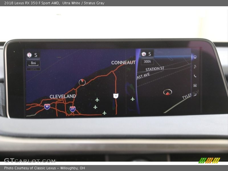 Ultra White / Stratus Gray 2018 Lexus RX 350 F Sport AWD