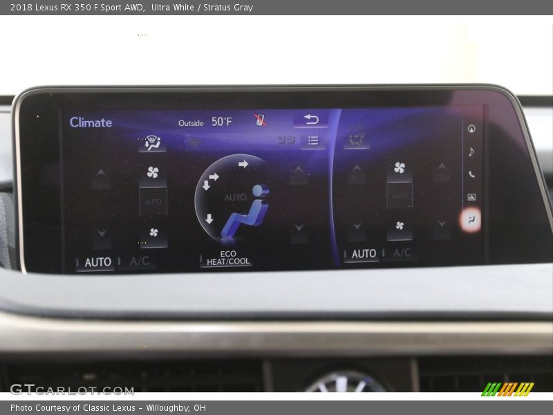 Ultra White / Stratus Gray 2018 Lexus RX 350 F Sport AWD