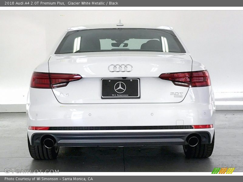 Glacier White Metallic / Black 2018 Audi A4 2.0T Premium Plus