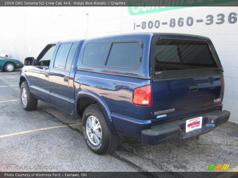 Indigo Blue Metallic / Graphite 2004 GMC Sonoma SLS Crew Cab 4x4