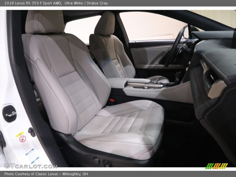 Ultra White / Stratus Gray 2018 Lexus RX 350 F Sport AWD
