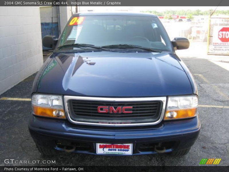 Indigo Blue Metallic / Graphite 2004 GMC Sonoma SLS Crew Cab 4x4
