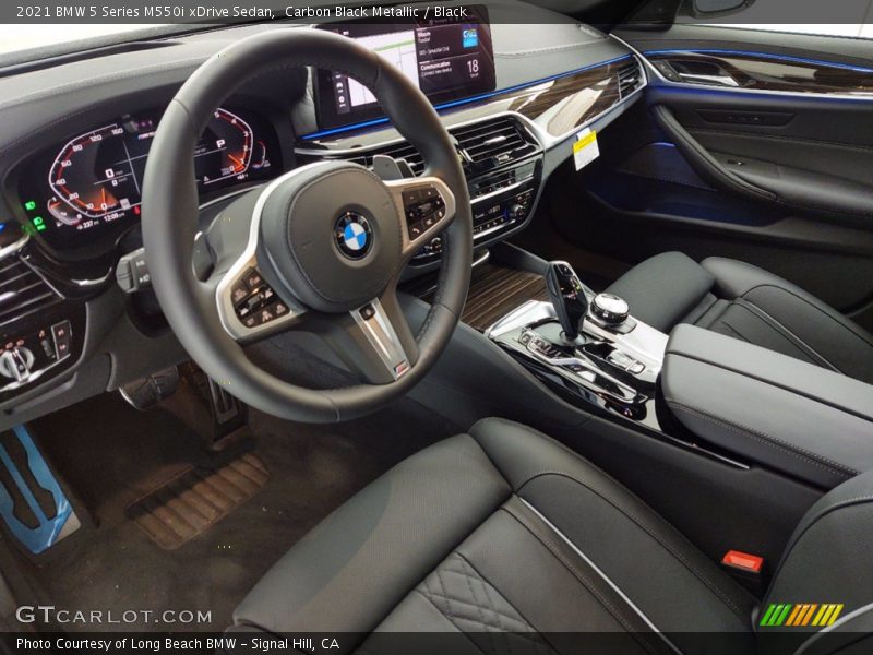 2021 5 Series M550i xDrive Sedan Black Interior