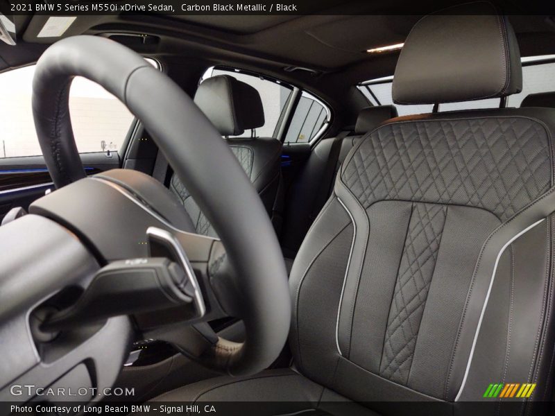 Front Seat of 2021 5 Series M550i xDrive Sedan