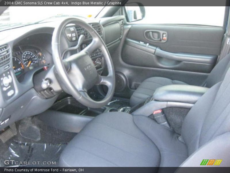 Indigo Blue Metallic / Graphite 2004 GMC Sonoma SLS Crew Cab 4x4