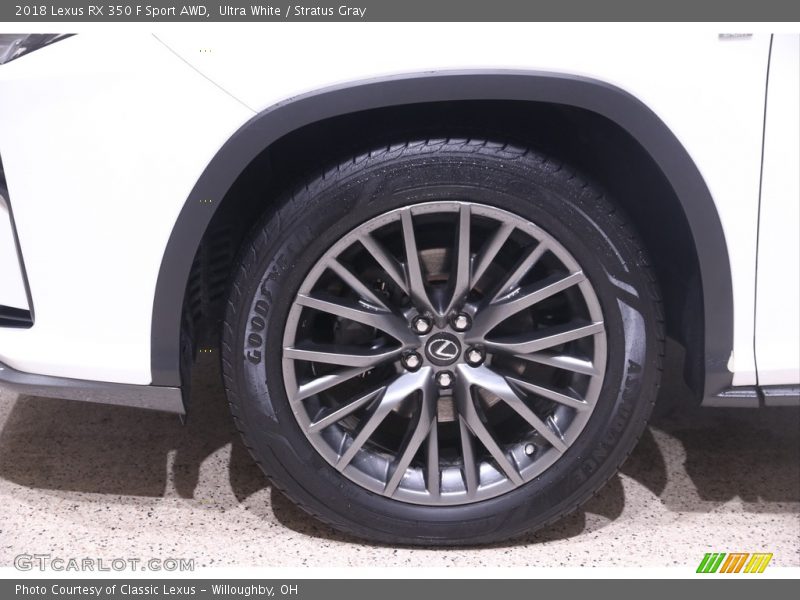 Ultra White / Stratus Gray 2018 Lexus RX 350 F Sport AWD